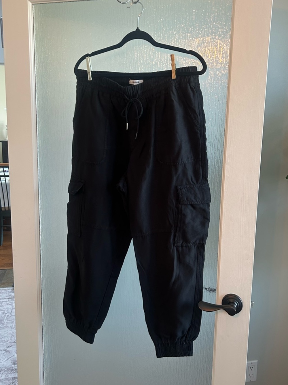 Garage Women’s Black Cargo Jogger Pants